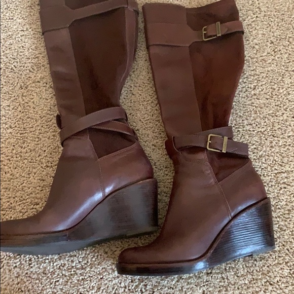 cole haan nike air wedge boots